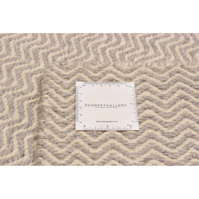 Nevada Grey Kilim 5'0" x 7'9" - 5'0 x 7'9