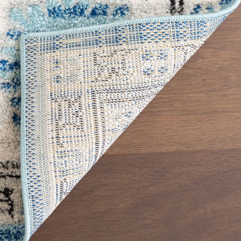 Nuloom Aqua Traditional Persian Fancy Area Rug