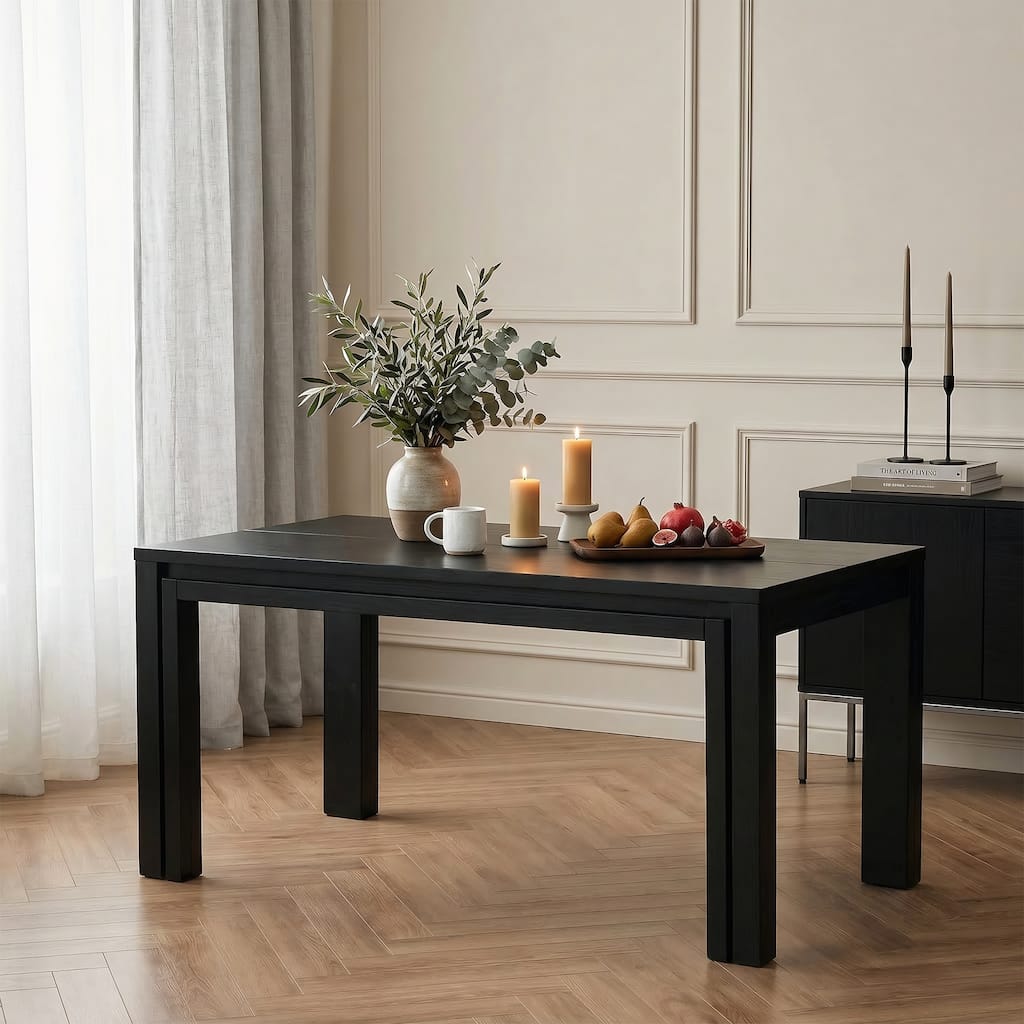 Dining Table for 6 People, Kitchen Table with Heavy Duty Legs