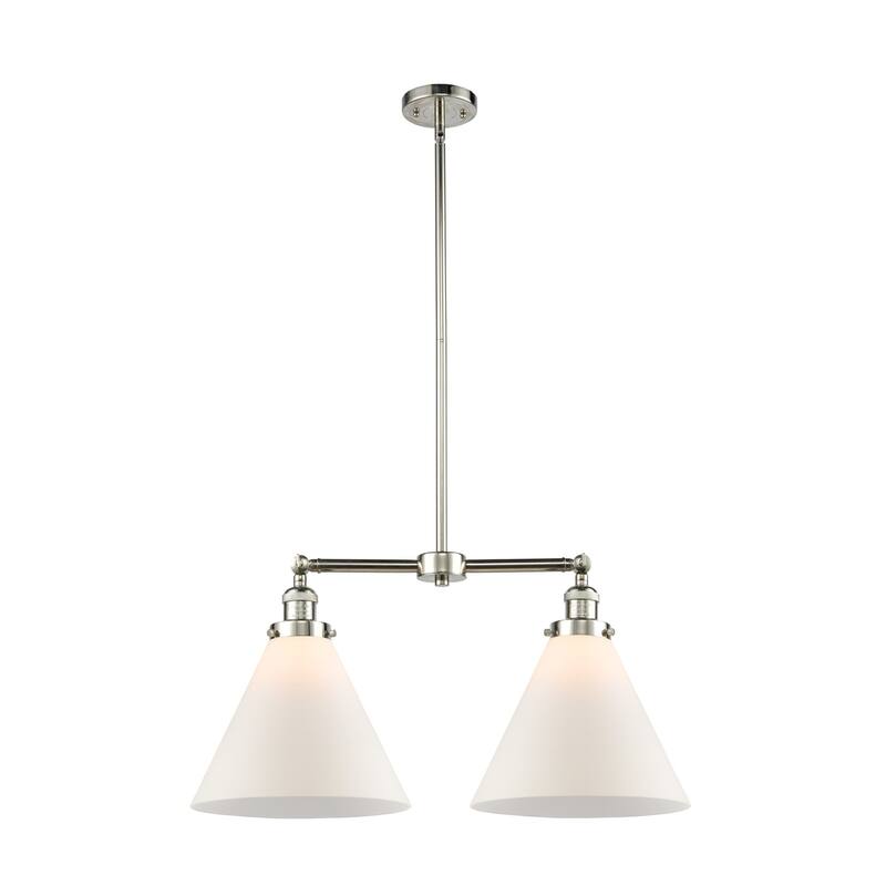 Innovations Lighting X-Large Cone 2 Light 21" Wide Linear Chandelier