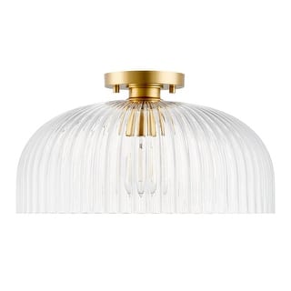 Ceiling Light in Natural Brass