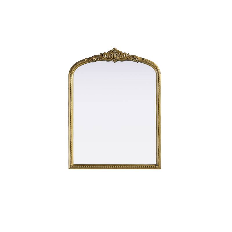 Isabeau Vintage Rectangular Resin Mirror - 27"x36" - Antique Brass