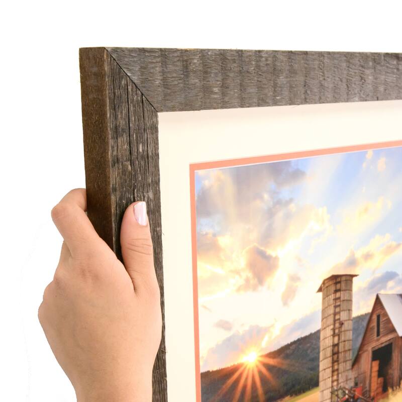 ArtToFrames Bosswood Rustic 16x21 Inch Picture Frame, 1.63 Inch Wood Poster Frame Available in Multiple Colors (SM-SC-16x21)