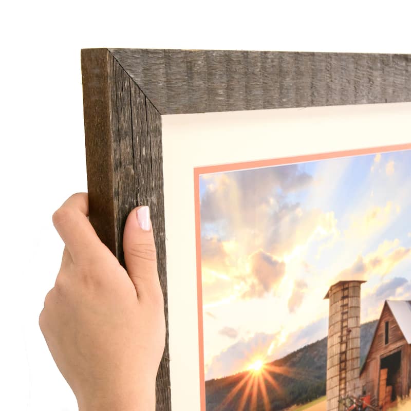 ArtToFrames Bosswood Rustic 18x28 Inch Picture Frame, 1.63 Inch Wood Poster Frame Available in Multiple Colors (SM-SC-18x28)