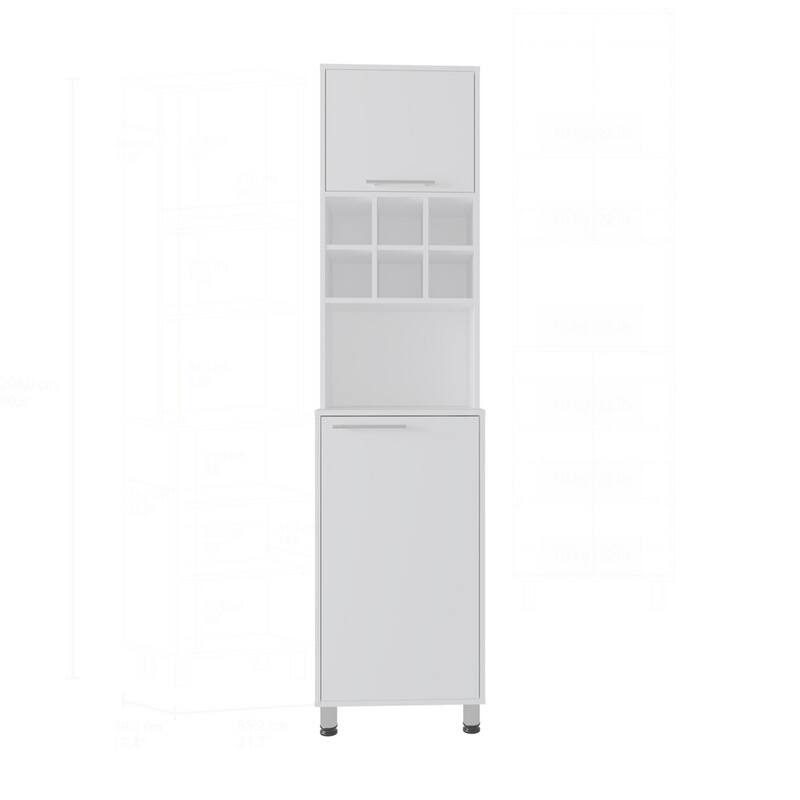 80 inch Versatile High Double Cabinet Kitchen Pantry