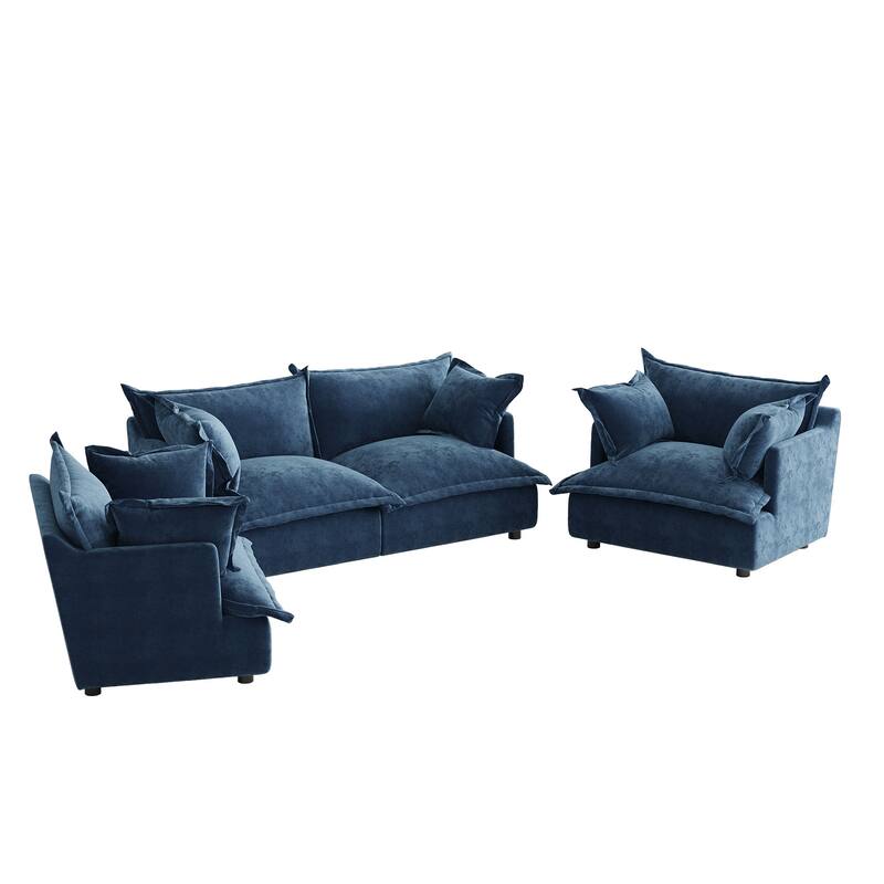 Cloud Chenille Upholstered Modular Sectional Sofa