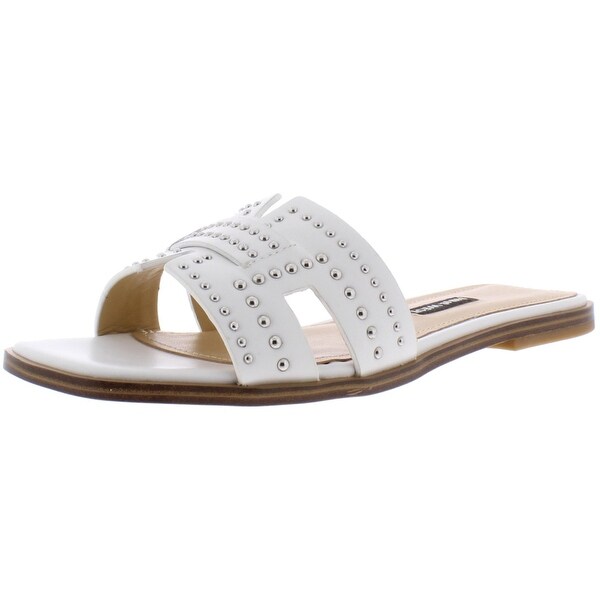 nine west genesia studded slide sandals