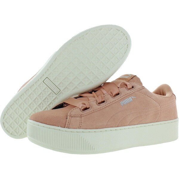 cream platform trainers