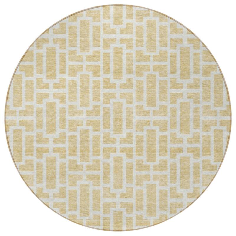 HomeRoots Geometric Transitional Rectangle Outdoor Rug