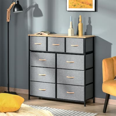 9 Drawers Storage Chest Dresser Organizer