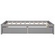 preview thumbnail 12 of 15, Twin Bed with 2 Drawers Solid Wood No Box Spring Needed Grey Platform Bed