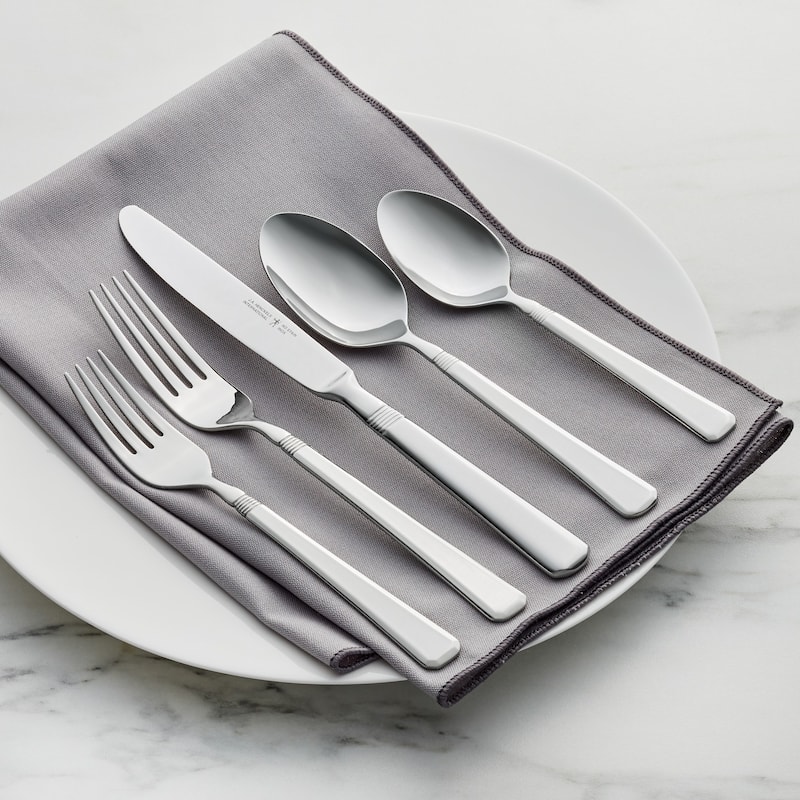 Henckels Metrona 62-pc 18/10 Stainless Steel Flatware Set, Service for 12