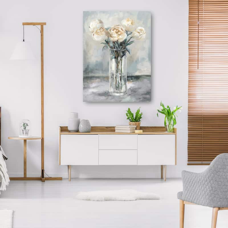 Precious Peonies II By Studio Arts Canvas Art Print