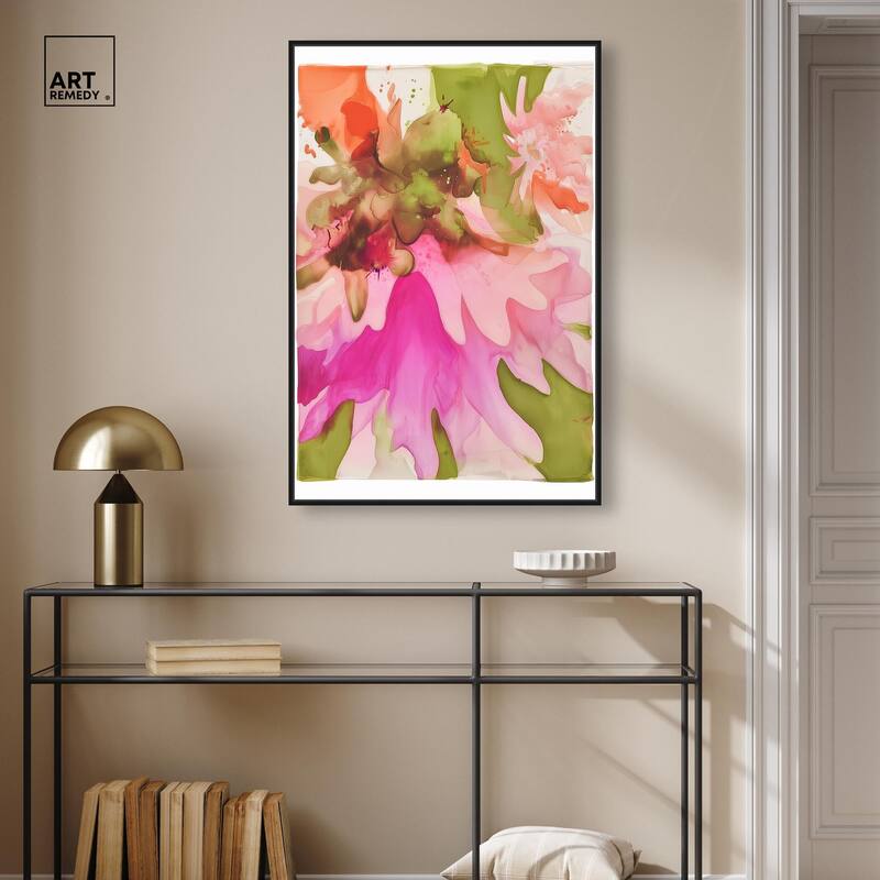 Vibrant Fluidity Floral I Canvas by Art Remedy