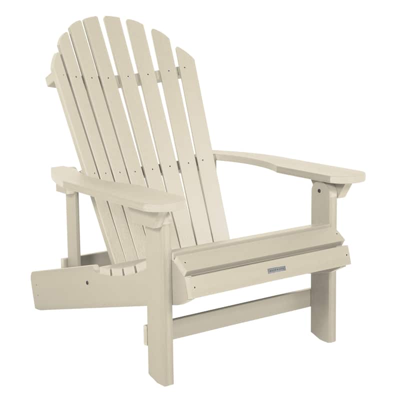 HIGHWOOD King-Size Folding and Reclining Adirondack Chair - Whitewash