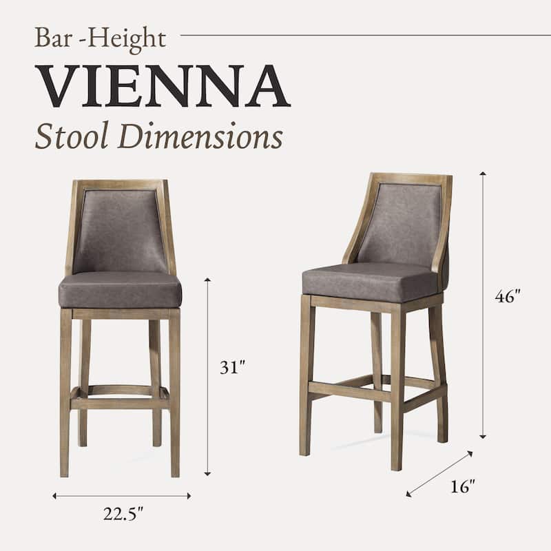 Maven Lane Vienna Swivel Kitchen Stool
