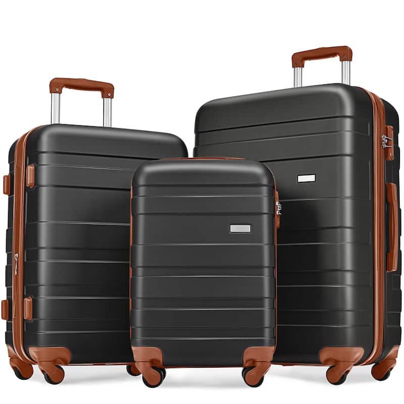 3pcs New Model Expandable ABS Hardshell Luggage Sets by Harper&Bright Designs