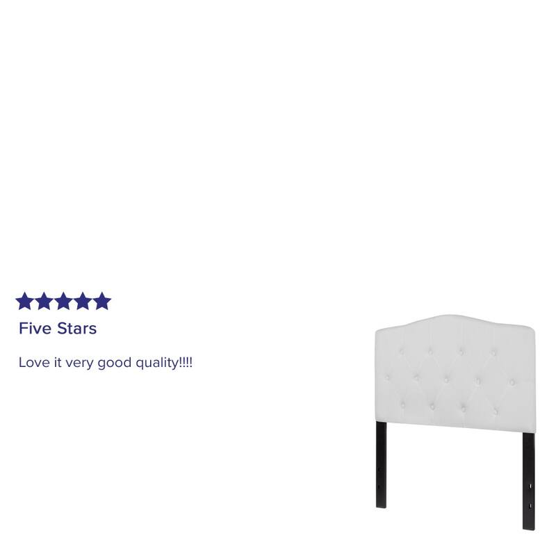 Arched Button Tufted Upholstered Headboard