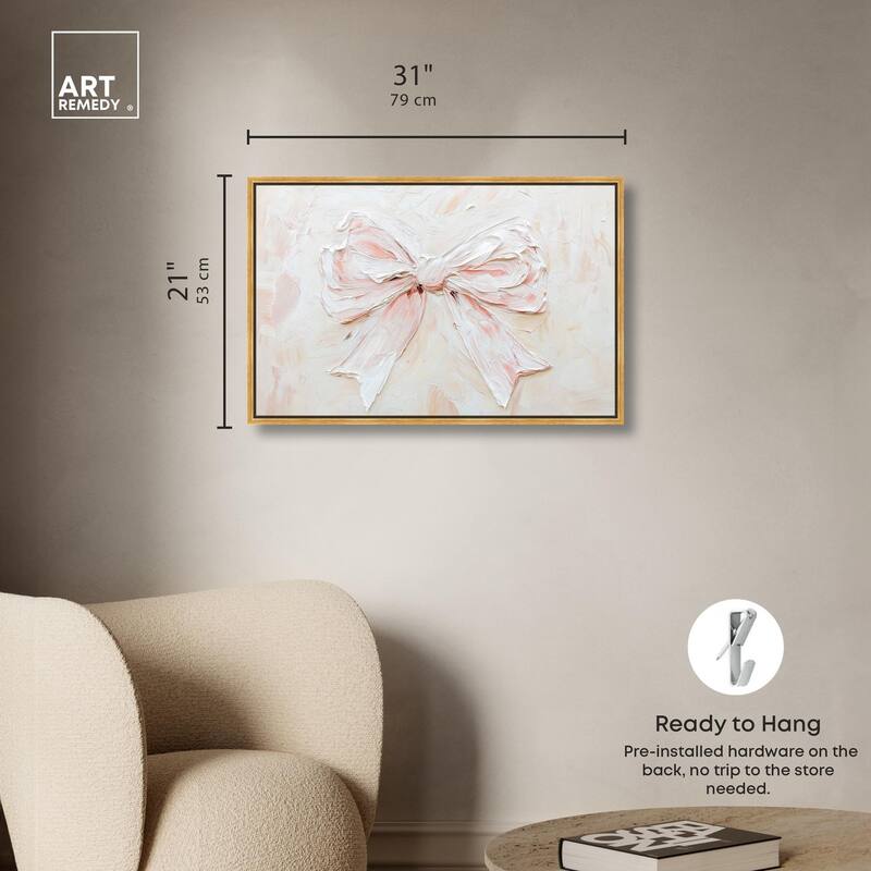 Relief Ribbons Canvas by Art Remedy