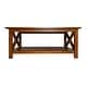 preview thumbnail 27 of 26, Classic Solid Wood Farmhouse Coffee Table