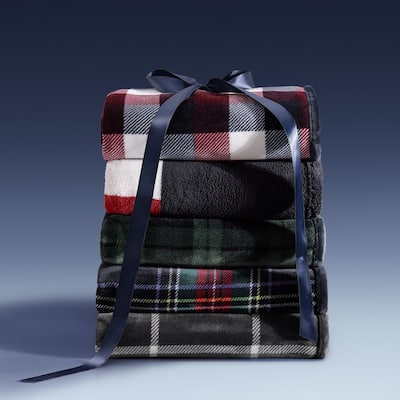 Tommy Hilfiger Iconic Reversible Throw Blanket