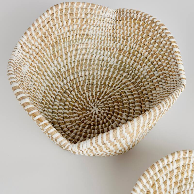 Rivergrass Lotus Baskets, Set Of 3