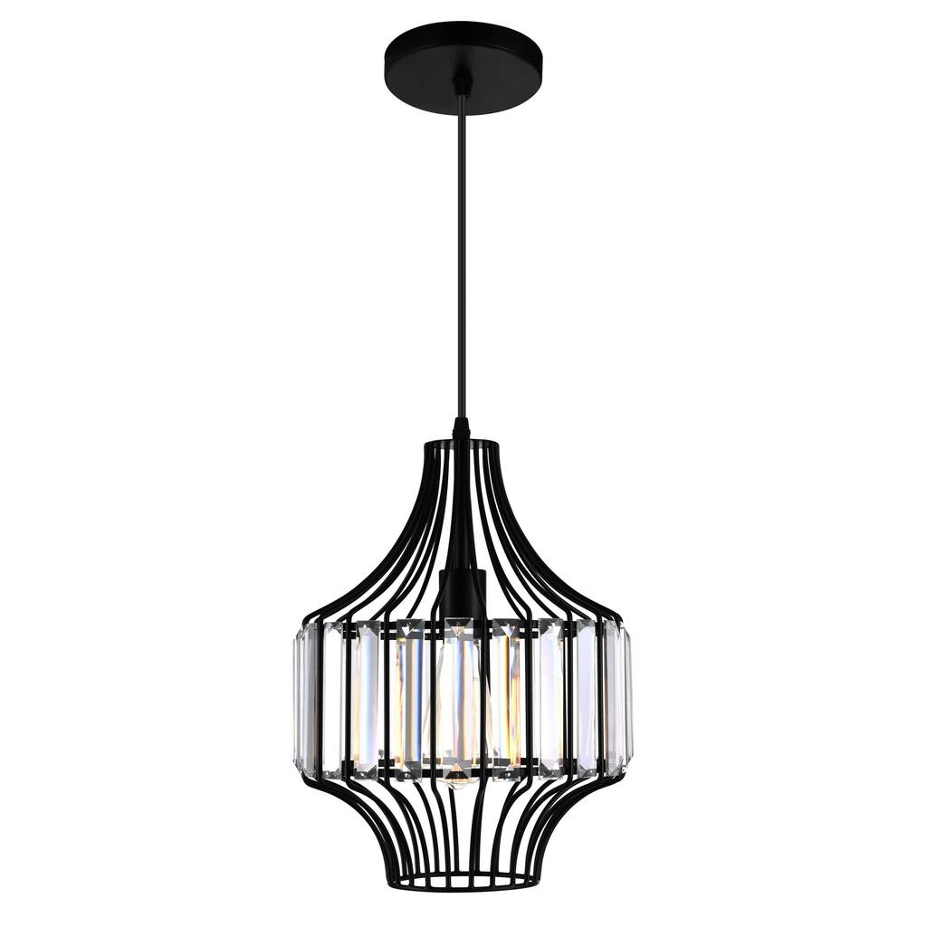 Alethia 1 Light Black Pendant