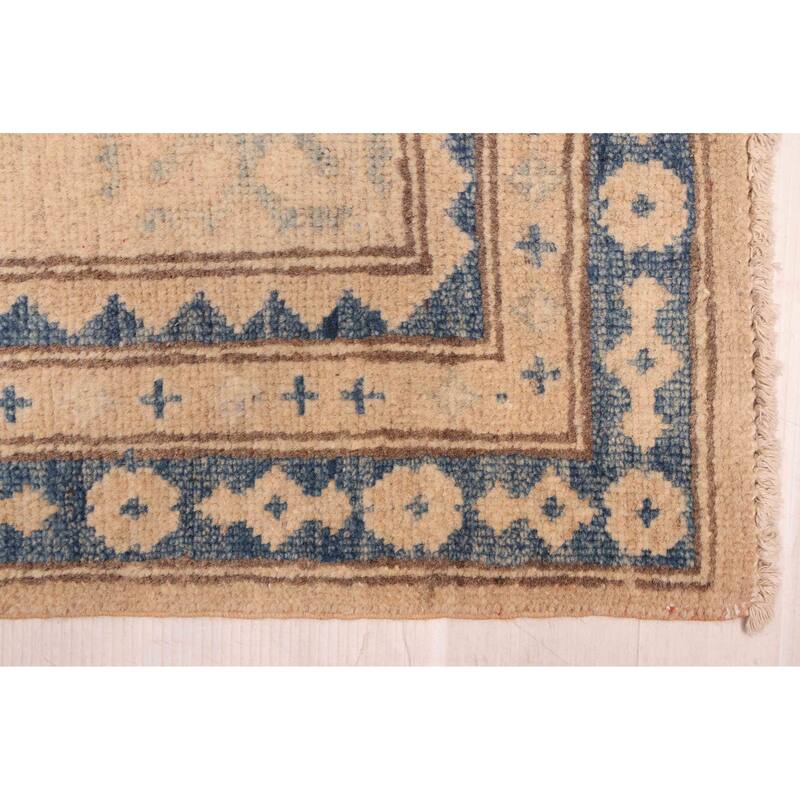 ECARPETGALLERY Hand-knotted Finest Ghazni Tan Wool Rug - 9'7 x 12'3