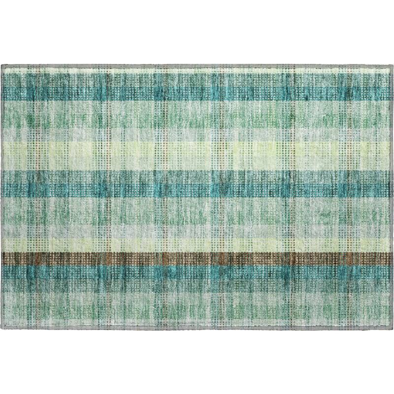 Premium Washable Super Soft Modern Plaid Mayfield Rug