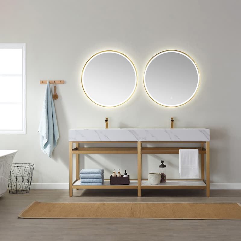 32'' Round LED Lighted Accent Bathroom/Vanity Wall Mirror