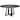 Uttermost Gidran Round Black Dining Table - 60"W x 30"H x 60"D 