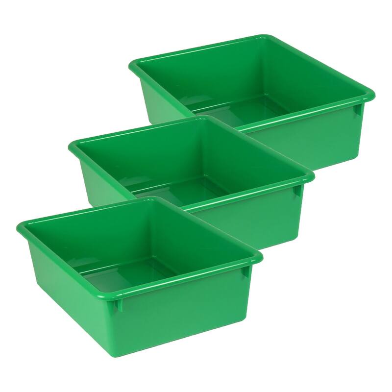 Romanoff Double Stowaway Tray Only, Green, Pack of 3