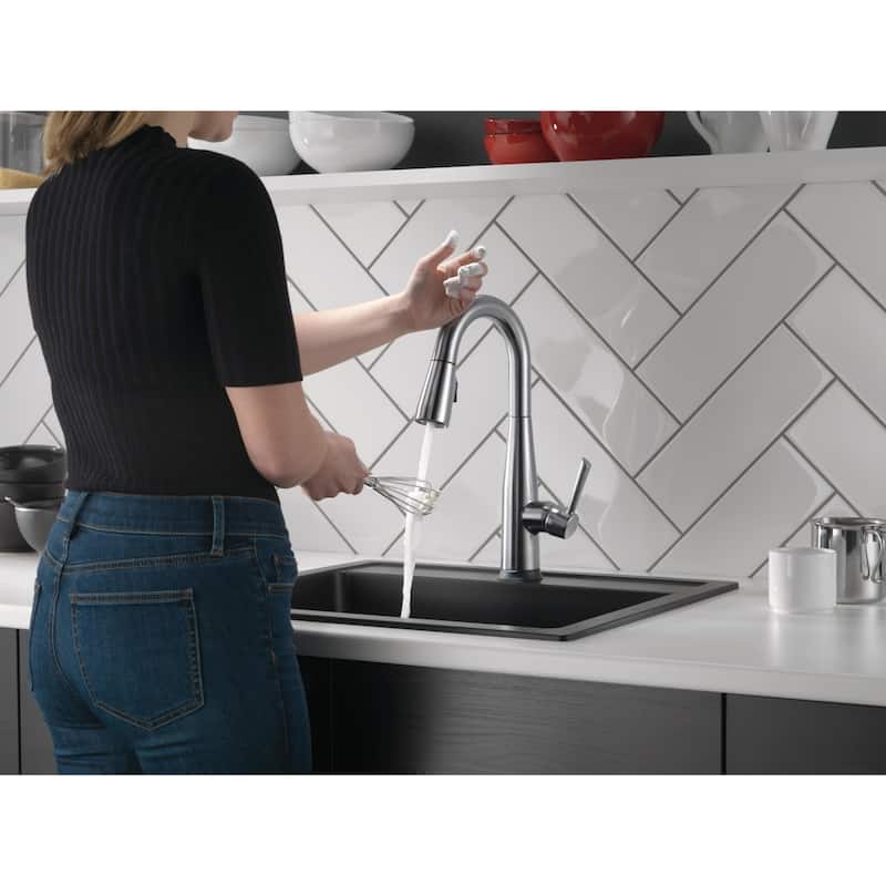 Delta Essa Pull-Down Bar/Prep Faucet with On/Off Touch Activation and
