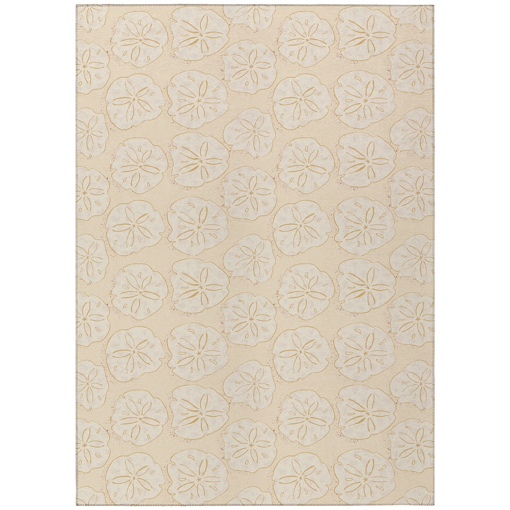 Indoor/ Outdoor Surfside Starfish Washable Rug New