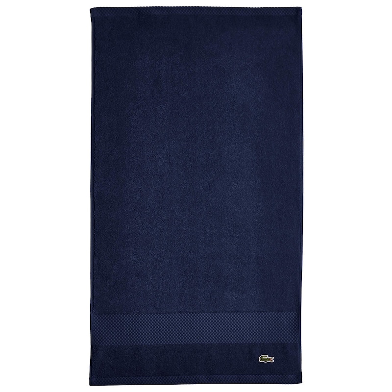 Lacoste Heritage Supima 100% Cotton Hand Towel - Navy