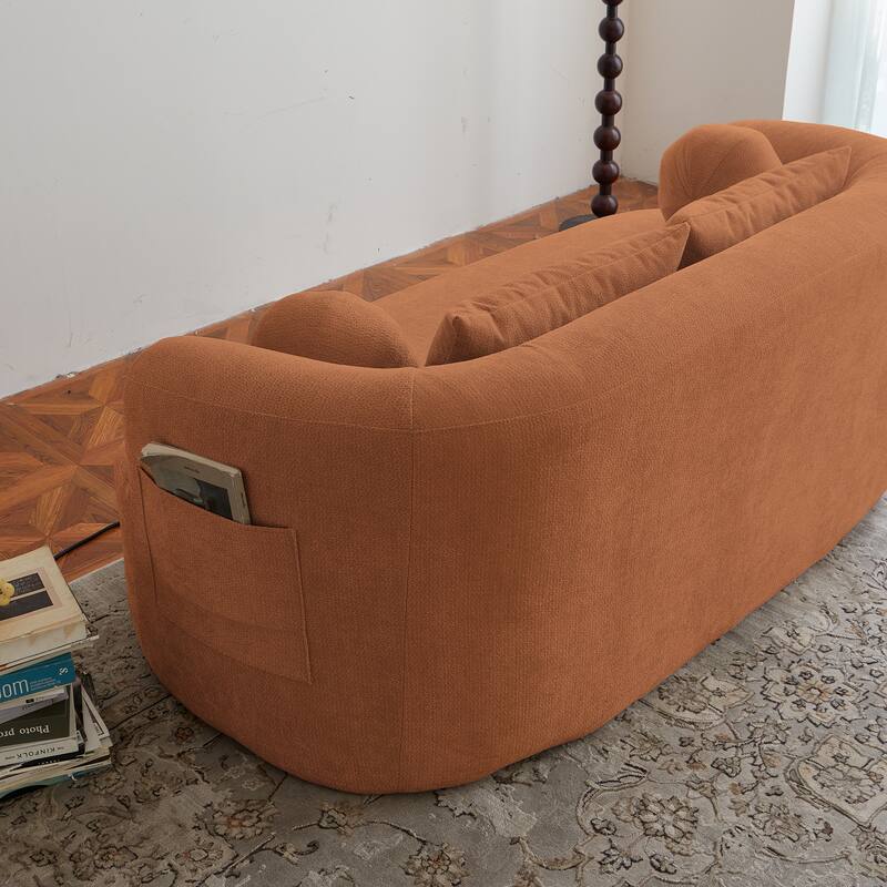 Memory Foam 2-Seater Couch,Deep Seat Modern Sofa
