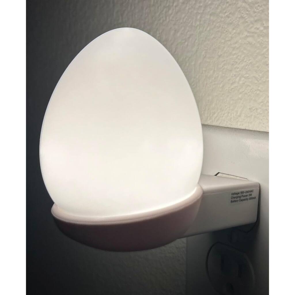 Smart LED Night Light with Wireless Charging - White