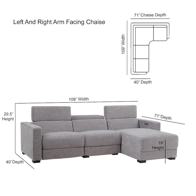 Steve Silver Zakari Power Reclining Sectional