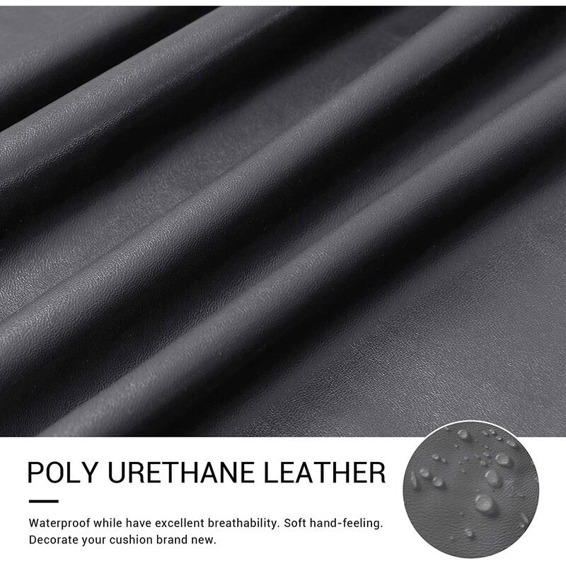 Subrtex 1-Piece PU Leather Chair Loveseat Sofa XL-Sofa Cushion Covers