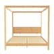 preview thumbnail 31 of 35, Walker Edison Minimalist Canopy King Bedframe