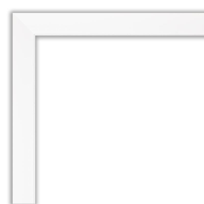 Cabinet White Narrow Framed Black Corkboard Bulletin Board