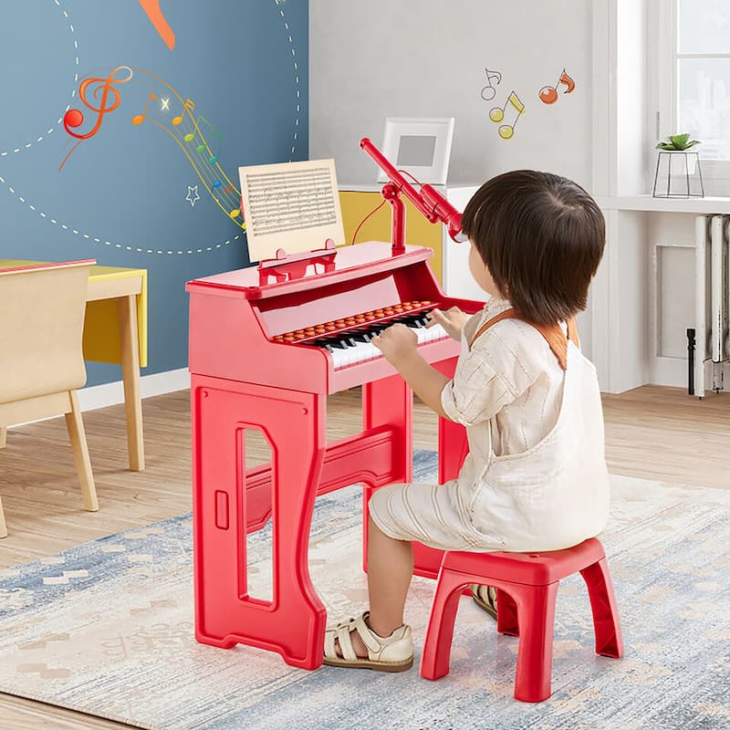 Gymax 37-Key Music Piano Keyboard Kids Learning Toy Instrument w/