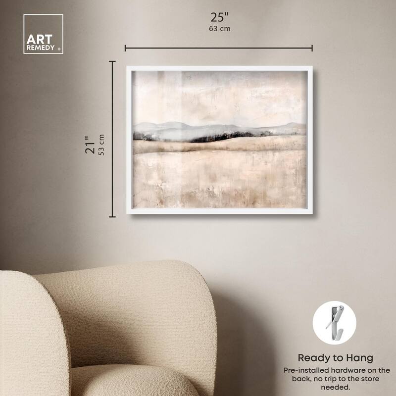 Distant Hills I Shadowbox by Art Remedy