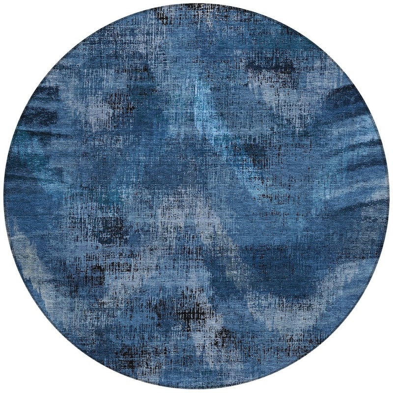 HomeRoots Abstract Transitional Rectangle Outdoor Rug