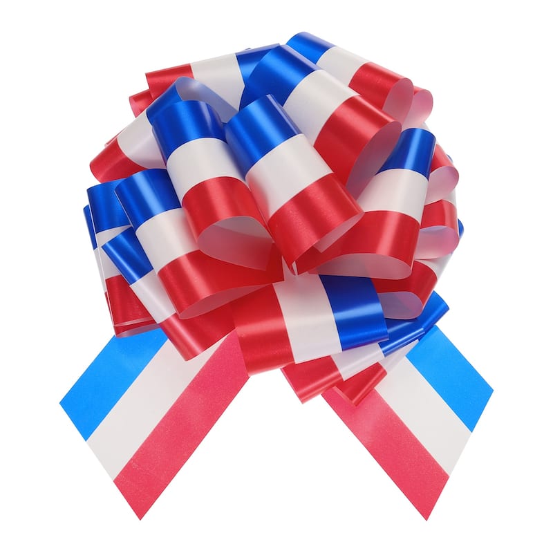 12 Inch Giant Large Pull Bow Big Metallic Car Bows Ribbon for Wedding - Multicolor