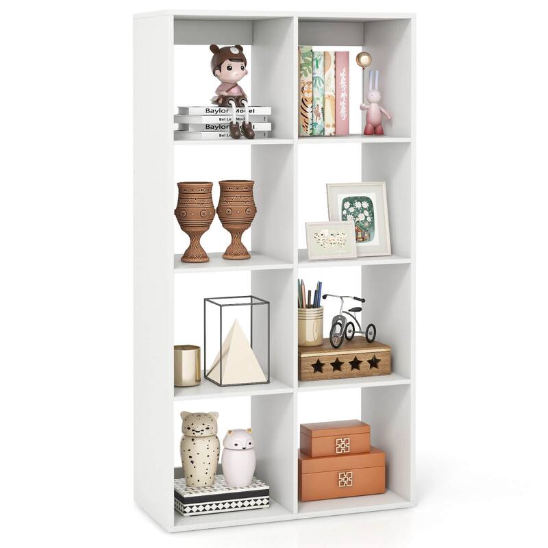 Costway 4/6/8/9-Cube Open Bookshelf with Anti-tip Kits Home Modern