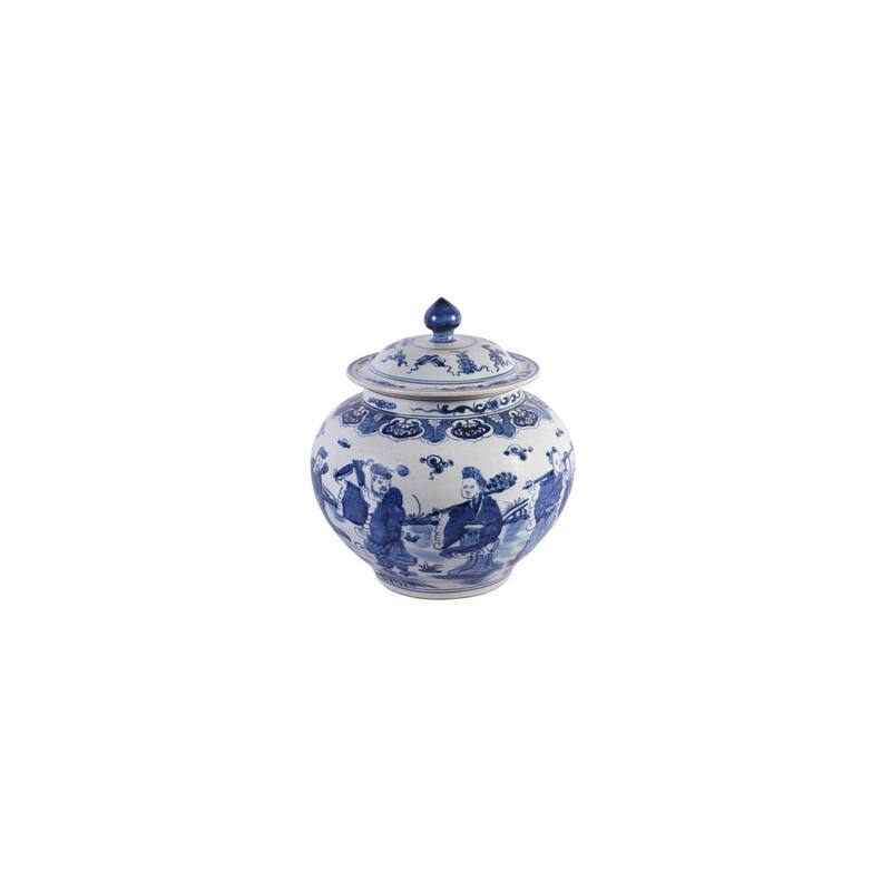 Handmade 8 Immortals Motif Ginger Decorative Jar