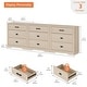 preview thumbnail 33 of 71, WAMPAT Mid Century Modern Dresser, 31.9" Tall Storage Cabinet with Drawers