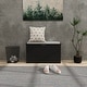preview thumbnail 7 of 16, HOMCOM Shoe Bench with Padded Seat Cushion and Flip-Drawer, Entryway Bench Holds up to 265lb, Shoe Cabinet