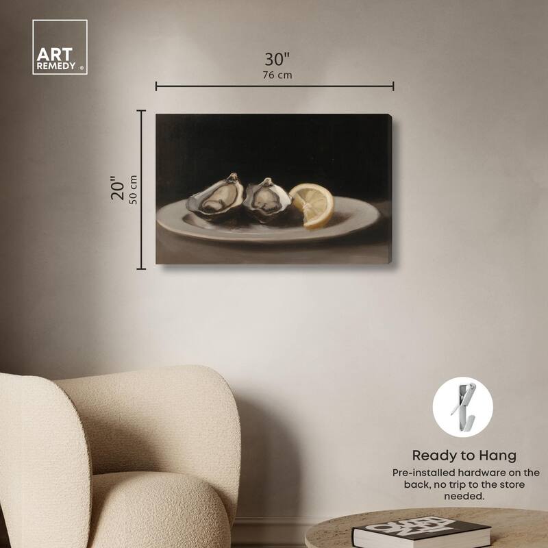 Manet's Oysters Canvas by Art Remedy, Gallery Wrapped
